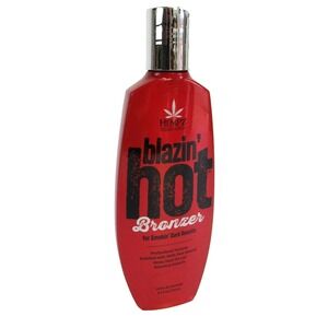 Hempz Blazin Hot Bronzer Tanning Lotion 8.5 fl oz Smokin Dark Results New